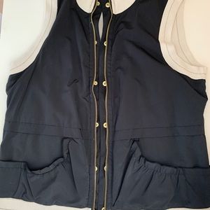 Chico’s Zenergy Black and Offwhite Reversible Vest